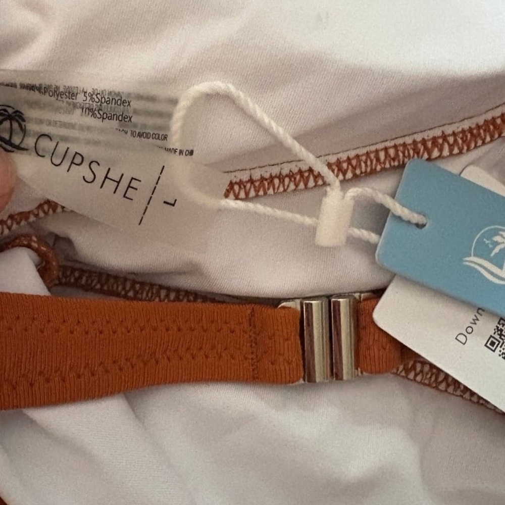 Cupshe Rust Ruffle One-Piece Swimsuit - Picture 5 of 5